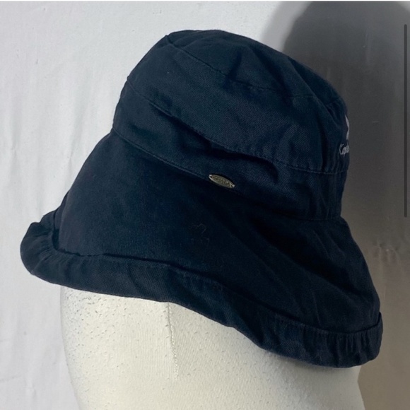 Scala Kapalua Black Floppy Bucket Hat Sun Hat - Picture 4 of 11